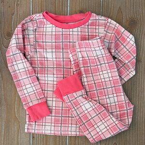 Honest Baby Organic Cotton Pink Plaid Pajama Set